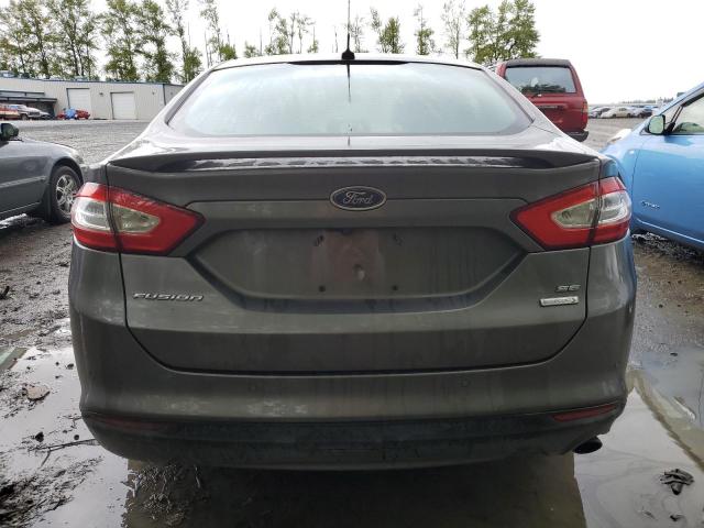 3FA6P0HR6DR300677 - 2013 FORD FUSION SE GRAY photo 6