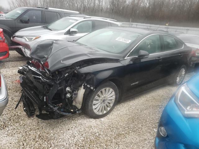 3FA6P0LU7ER204294 - 2014 FORD FUSION SE HYBRID BLACK photo 1