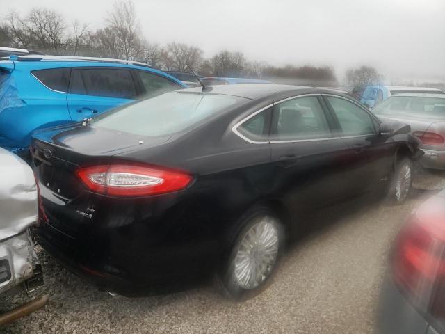 3FA6P0LU7ER204294 - 2014 FORD FUSION SE HYBRID BLACK photo 3