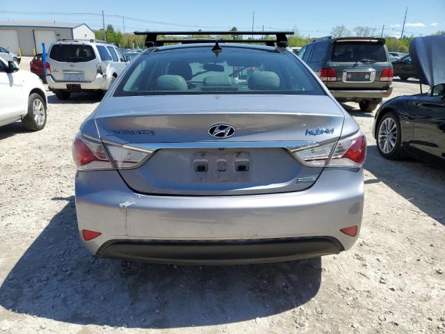 KMHEC4A49FA127673 - 2015 HYUNDAI SONATA HYBRID SILVER photo 6