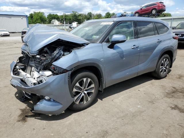 5TDGZRBH1MS130416 - 2021 TOYOTA HIGHLANDER XLE Կապույտ լուսանկար 1