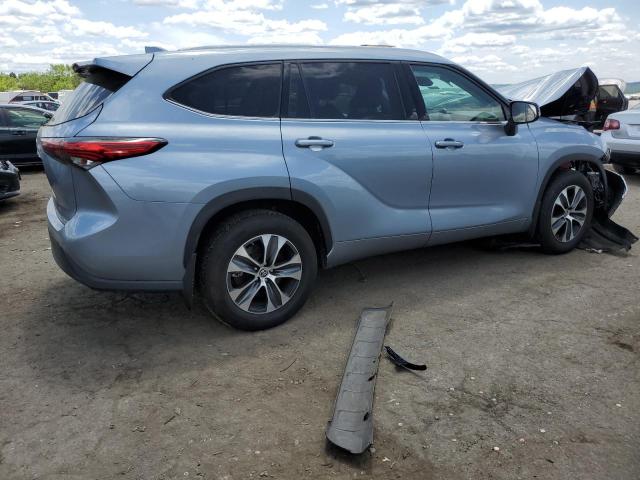 5TDGZRBH1MS130416 - 2021 TOYOTA HIGHLANDER XLE Կապույտ լուսանկար 3