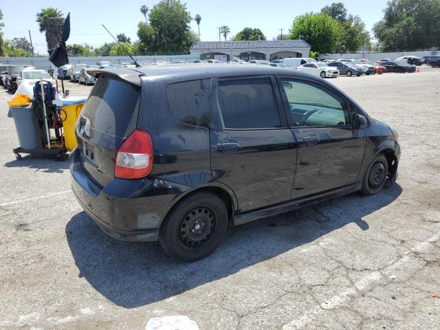 JHMGD38627S040431 - 2007 HONDA FIT S BLACK photo 3