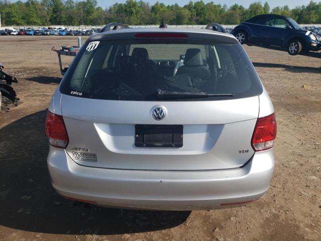 3VWPL7AJXAM673492 - 2010 VOLKSWAGEN JETTA TDI SILVER photo 6