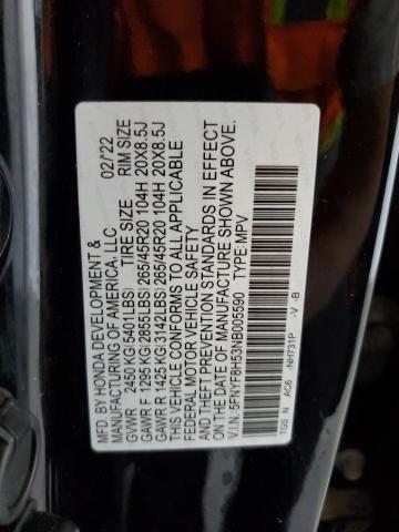 5FNYF8H53NB005590 - 2022 HONDA PASSPORT EXL Qara foto 14