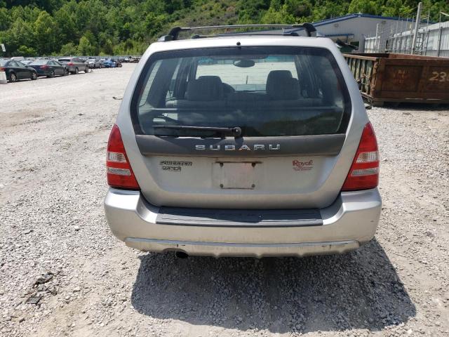 JF1SG65635H734134 - 2005 SUBARU FORESTER 2.5XS ვერცხლისფერი ფოტო 6