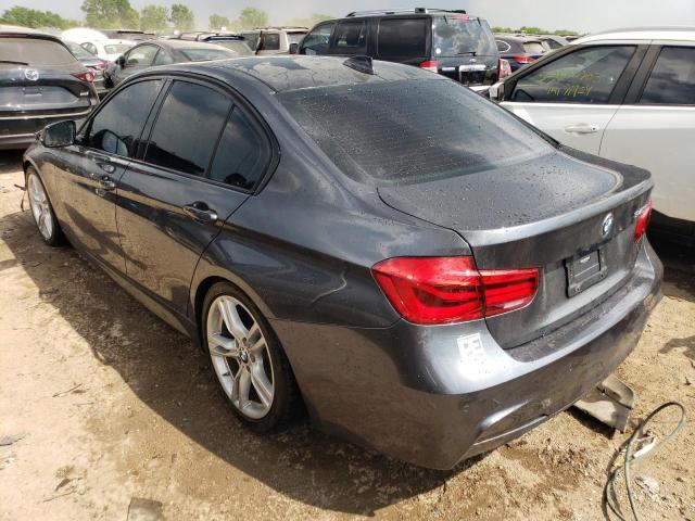 WBA8B7C59JA586011 - 2018 BMW 340 XI GRAY photo 2