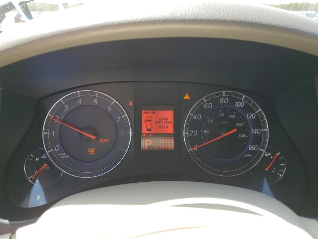 JN1AJ0HR2AM752607 - 2010 INFINITI EX35 BASE WHITE photo 9