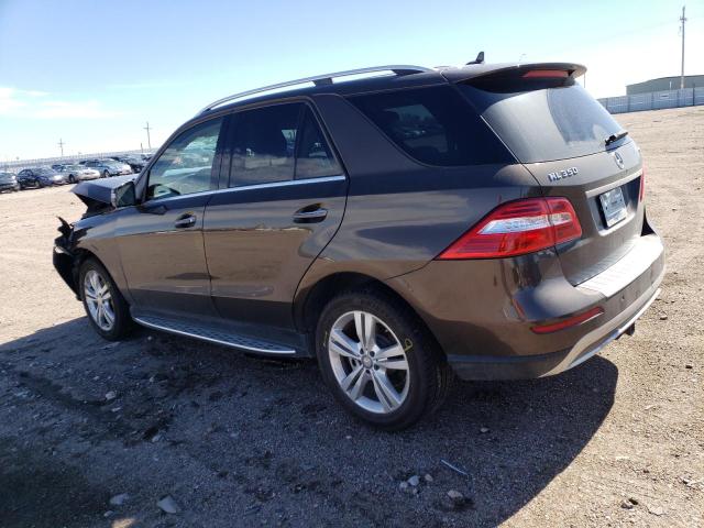 4JGDA5HB7EA416190 - 2014 MERCEDES-BENZ ML 350 4MATIC CHARCOAL photo 2