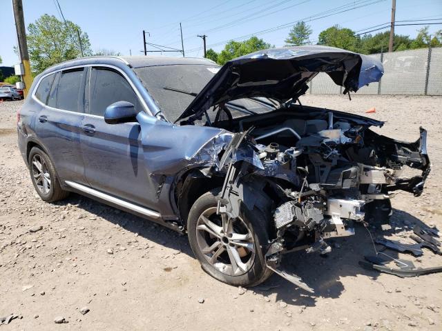 5UXTS1C03M9H58930 - 2021 BMW X3 XDRIVE30E BLUE photo 4