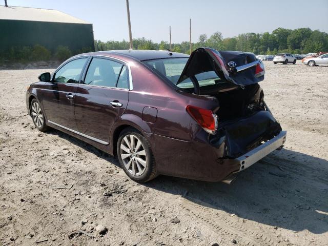 4T1BK3DB6BU427111 - 2011 TOYOTA AVALON BASE MAROON photo 2