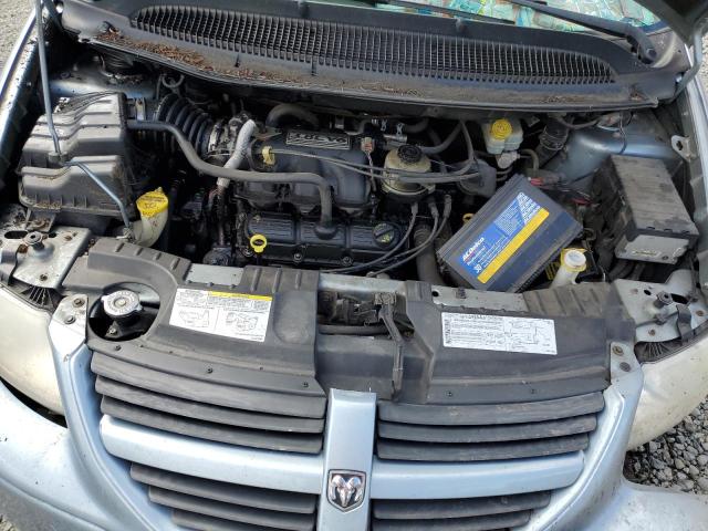 2D4GP44L45R580407 - 2005 DODGE GRAND CARA SXT BLUE photo 12