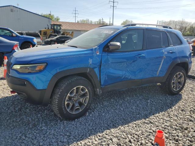 1C4PJMBXXMD186738 - 2021 JEEP CHEROKEE TRAILHAWK BLUE photo 1