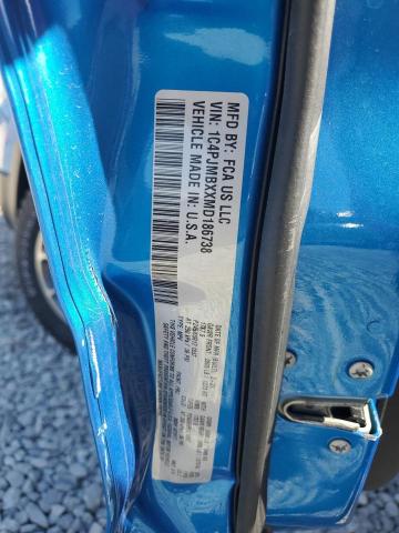 1C4PJMBXXMD186738 - 2021 JEEP CHEROKEE TRAILHAWK BLUE photo 14