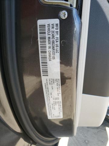 2C4RC1BG3NR133105 - 2022 CHRYSLER PACIFICA TOURING L GRAY photo 13