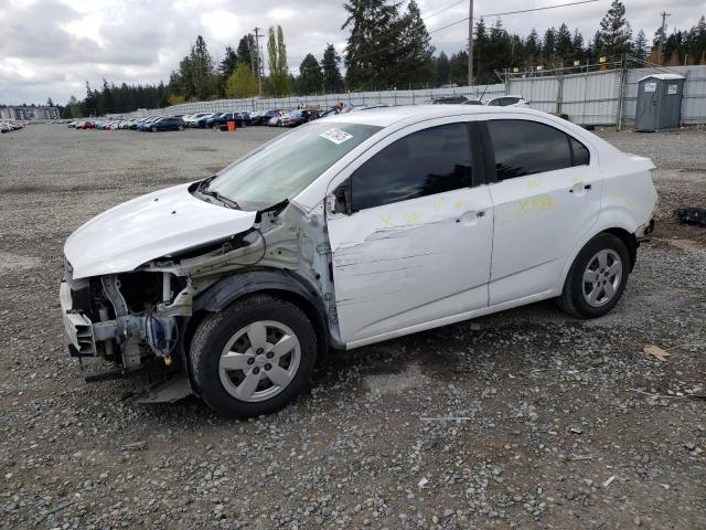 1G1JA5SH8F4159957 - 2015 CHEVROLET SONIC LS WHITE photo 1