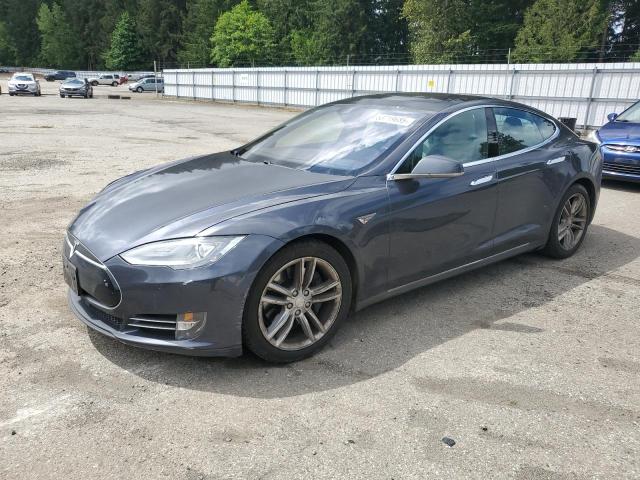 5YJSA1E29FF116457 - 2015 TESLA MODEL S GRAY photo 1
