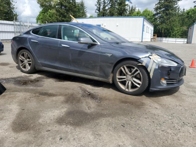 5YJSA1E29FF116457 - 2015 TESLA MODEL S GRAY photo 4