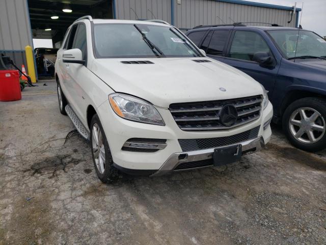 4JGDA5HBXCA074473 - 2012 MERCEDES-BENZ ML 350 4MATIC WHITE photo 1