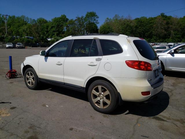 5NMSH73E99H305480 - 2009 HYUNDAI SANTA FE SE WHITE photo 2