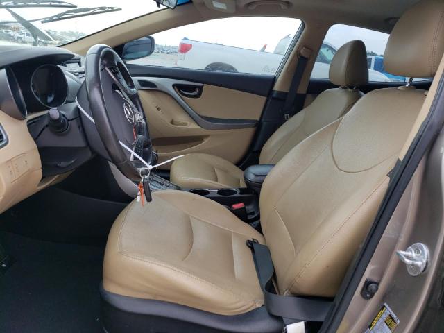 5NPDH4AE8DH246590 - 2013 HYUNDAI ELANTRA GLS BROWN photo 7