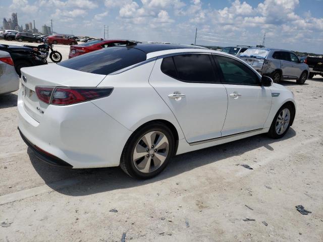 KNAGN4AD8F5088636 - 2015 KIA OPTIMA HYBRID WHITE photo 3