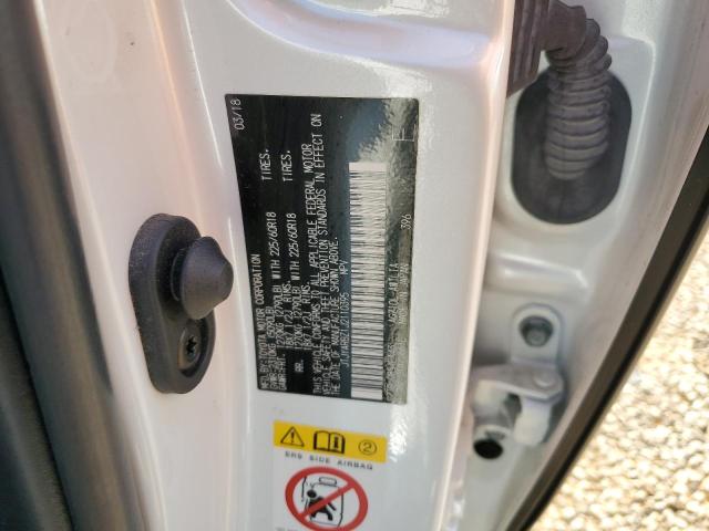 JTJYARBZ1J2110395 - 2018 LEXUS NX 300 BASE Biały zdjęcie 12