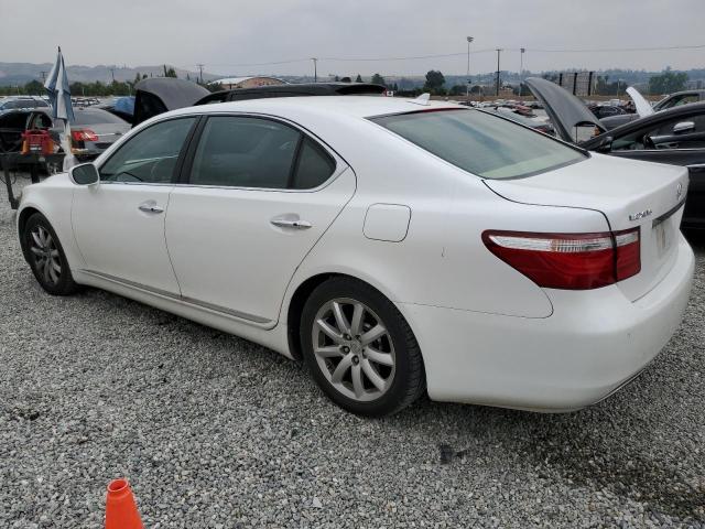 JTHGL46F275009707 - 2007 LEXUS LS 460L WHITE photo 2