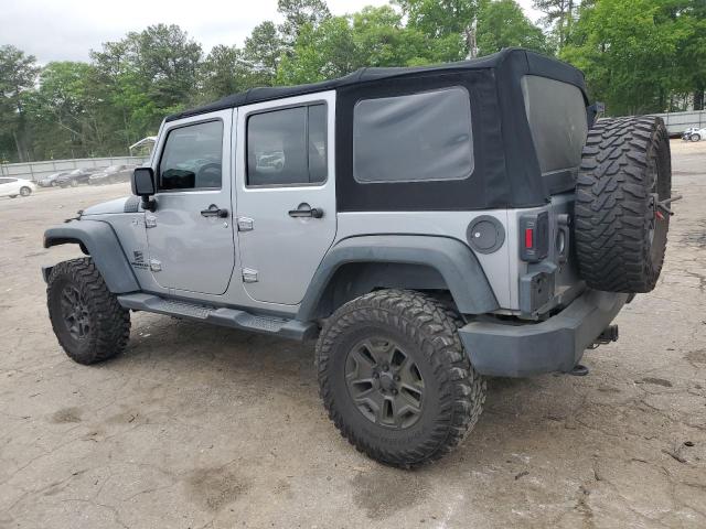 1C4BJWDG4FL504400 - 2015 JEEP WRANGLER U SPORT GRAY photo 2