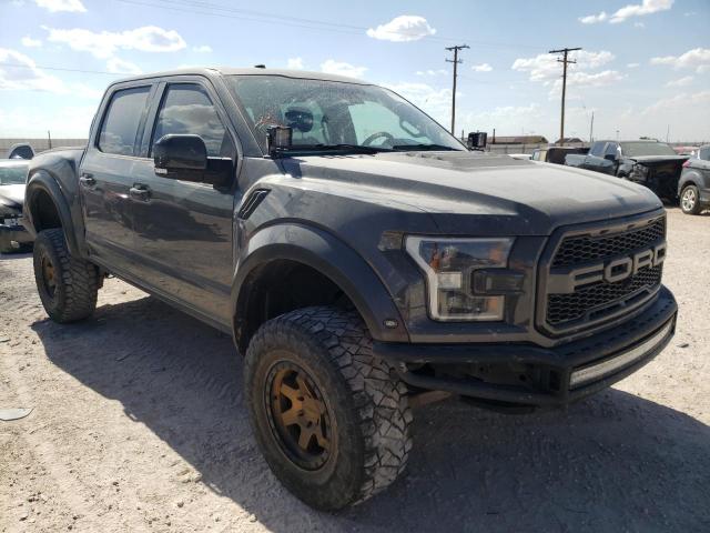 1FTFW1RG1JFA03924 - 2018 FORD F150 RAPTOR GRAY photo 1