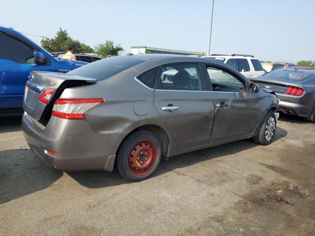 3N1AB7AP9FL637194 - 2015 NISSAN SENTRA S GRAY photo 3