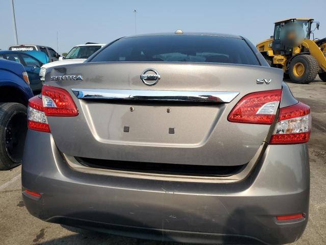 3N1AB7AP9FL637194 - 2015 NISSAN SENTRA S GRAY photo 6