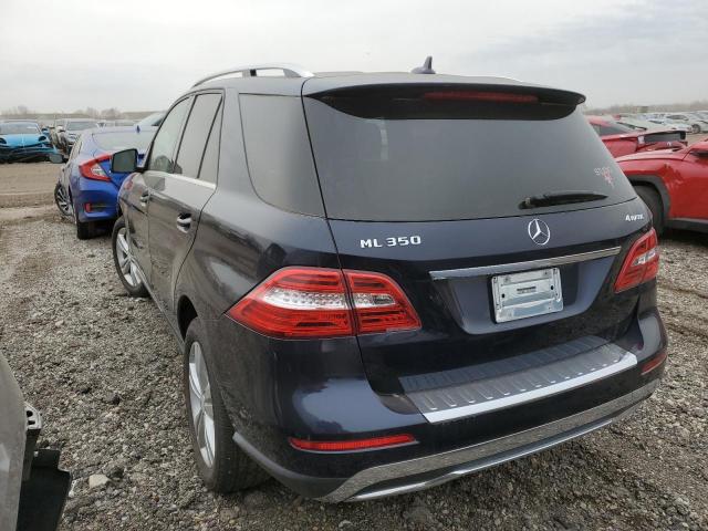 4JGDA5HB6EA284460 - 2014 MERCEDES-BENZ ML 350 4MATIC BLUE photo 2