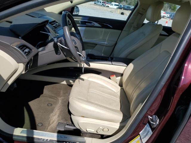 3LN6L2G91DR816623 - 2013 LINCOLN MKZ ბურგუნდია ფოტო 7