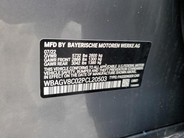 WBAGV8C02PCL20503 - 2023 BMW M850XI Grafit fotoğraf 12