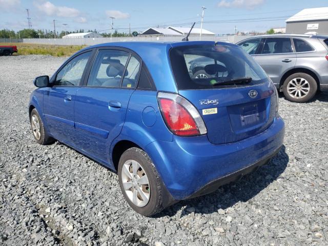 KNADH5B3XB6712463 - 2011 KIA RIO BASE BLUE photo 3