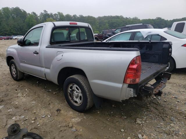 5TENX22N77Z440314 - 2007 TOYOTA TACOMA SILVER photo 2