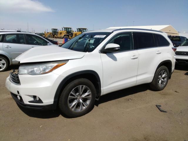 5TDJKRFH0FS122489 - 2015 TOYOTA HIGHLANDER XLE 白色 照片 1