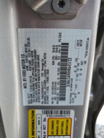 3LN6L5A90HR645122 - 2017 LINCOLN MKZ PREMIERE SILVER photo 12