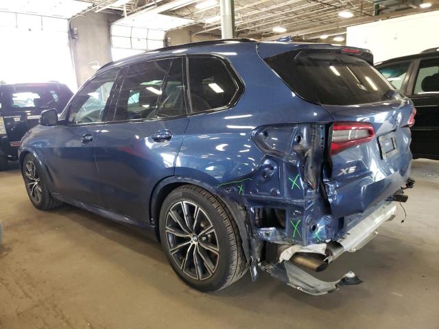 5UXCR6C58KLL06814 - 2019 BMW X5 XDRIVE40I BLUE photo 2