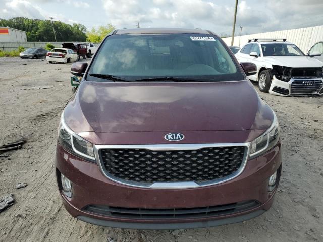 KNDMC5C18F6051410 - 2015 KIA SEDONA EX MAROON photo 5