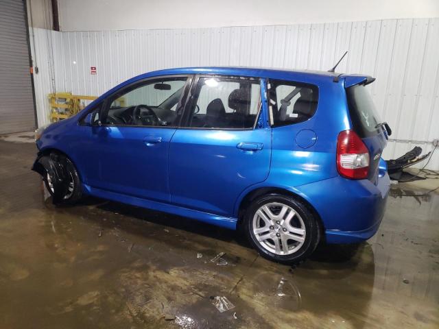 JHMGD38627S014878 - 2007 HONDA FIT S BLUE photo 2