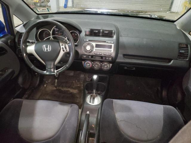 JHMGD38627S014878 - 2007 HONDA FIT S BLUE photo 8
