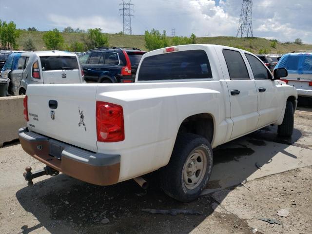 1D3HW28K17S208879 - 2007 DODGE DAKOTA QUAD WHITE photo 3