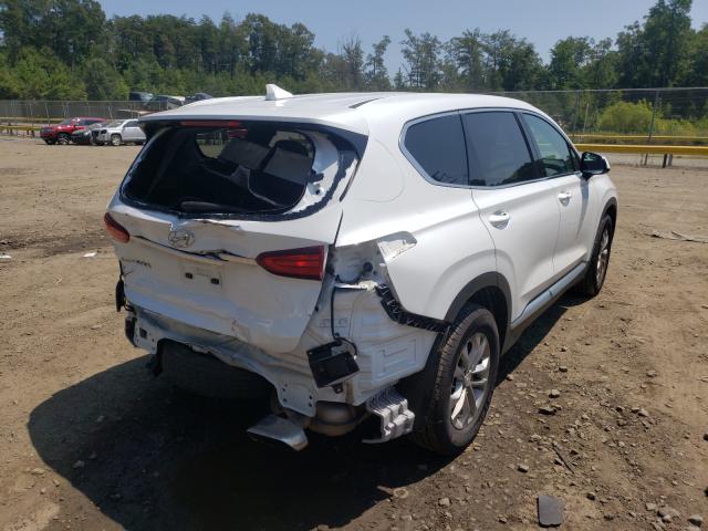 5NMS33AD5KH008956 - 2019 HYUNDAI SANTA FE SEL WHITE photo 4