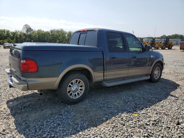 1FTRW07L41KB33372 - 2001 FORD F150 SUPERCREW BLUE photo 3