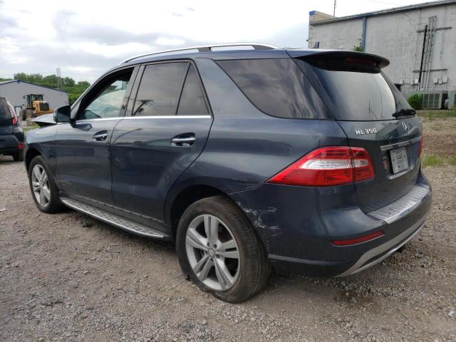 4JGDA5HB9FA559210 - 2015 MERCEDES-BENZ ML 350 4MATIC GRAY photo 2