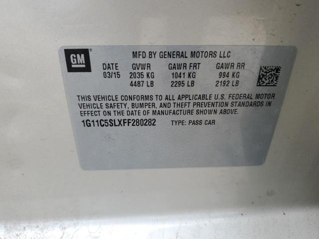 1G11C5SLXFF280282 - 2015 CHEVROLET MALIBU 1LT 金色 照片 13