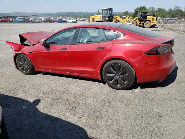 5YJSA1E60NF474032 - 2022 TESLA MODEL S Կարմիր լուսանկար 2