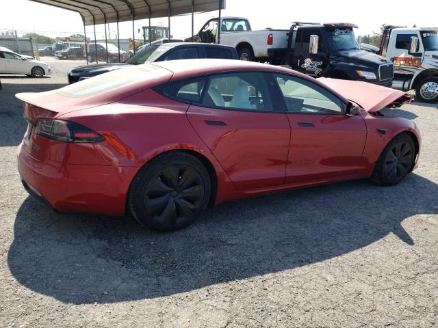 5YJSA1E60NF474032 - 2022 TESLA MODEL S Կարմիր լուսանկար 3